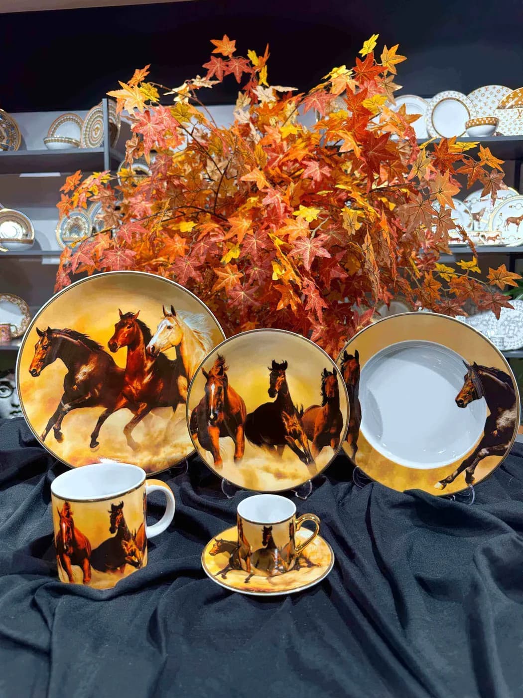 18-piece porcelain dinner set